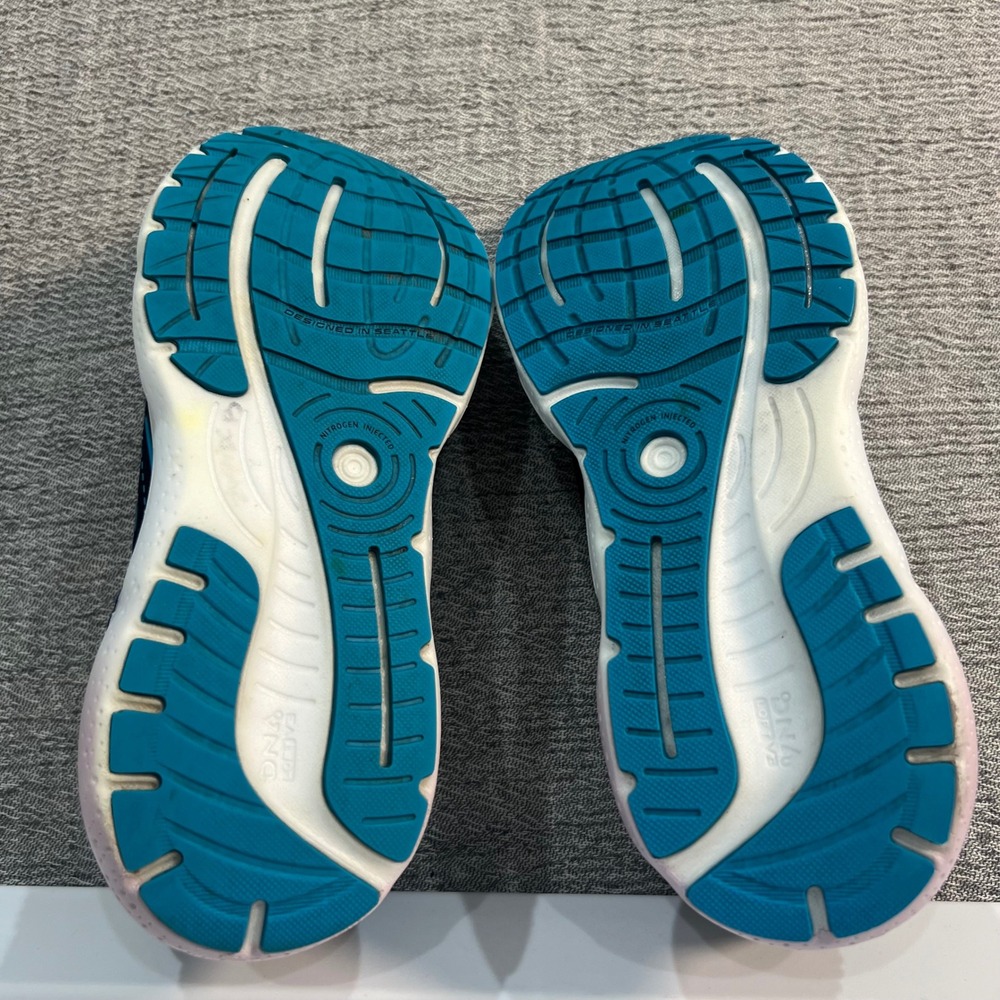 Brooks Glycerin GTS 20 Athletic Running Shoes Womens 10.5 Blue Comfort Sneakers - Picture 7 of 16